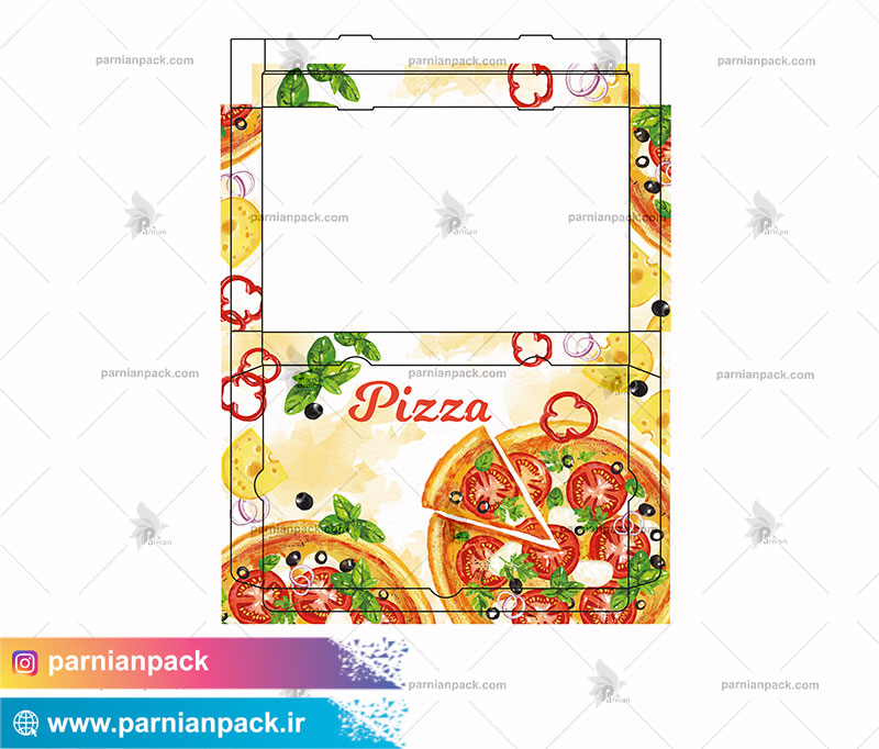 جعبه مستطیلی پیتزا