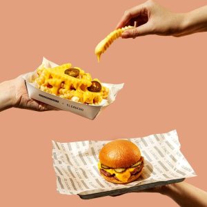 کاغذ کف سینی فست فود
